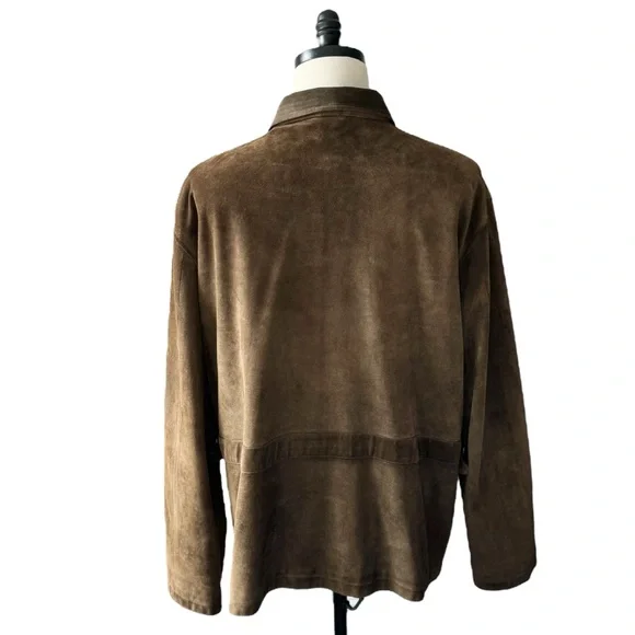 Polo Ralph Lauren Vintage Suede Cotton Lined Leather JacketXL